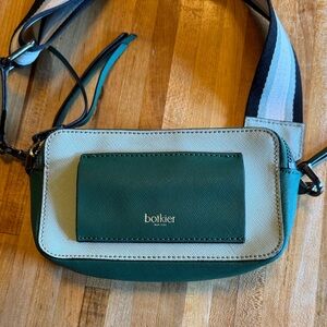 Botkier New York Saffiano Two-Tone Green Crossbody Bag